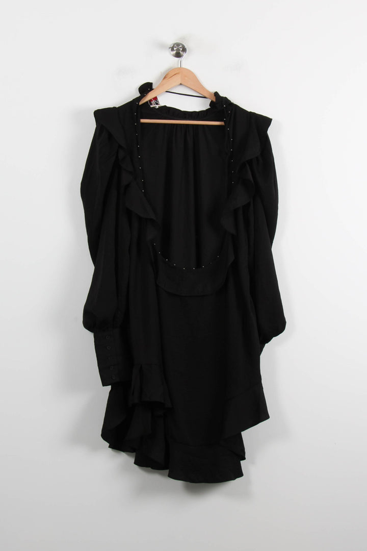 Robe Volantée Noire - Taille L/40 de la marque Zadig&Voltaire | PARAD73862 - Vendu par Paradigme - Image 4