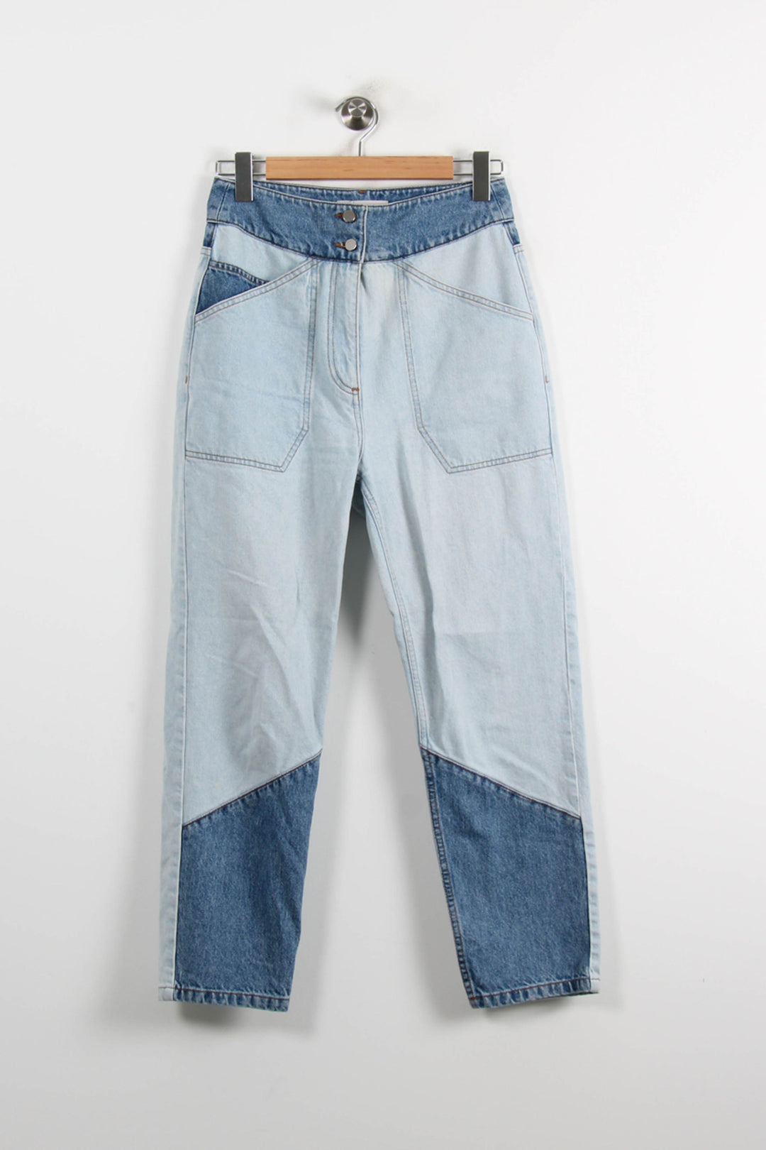 Jean Bleu clair et Bleu foncé - Taille M/38 de la marque ba&sh | PARAD73864 - Vendu par Paradigme - Image 2