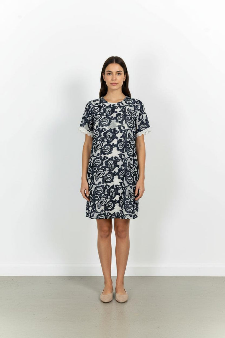 Robe Courte Bleu et Blanche - Taille M/38 de la marque Suncoo | PARAD73865 - Vendu par Paradigme - Image 1