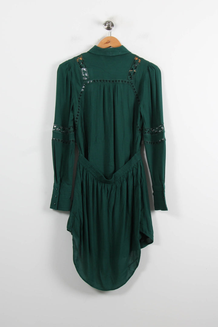 Robe Chemise Verte - Taille S/36 de la marque Bérénice | PARAD73878 - Vendu par Paradigme - Image 4