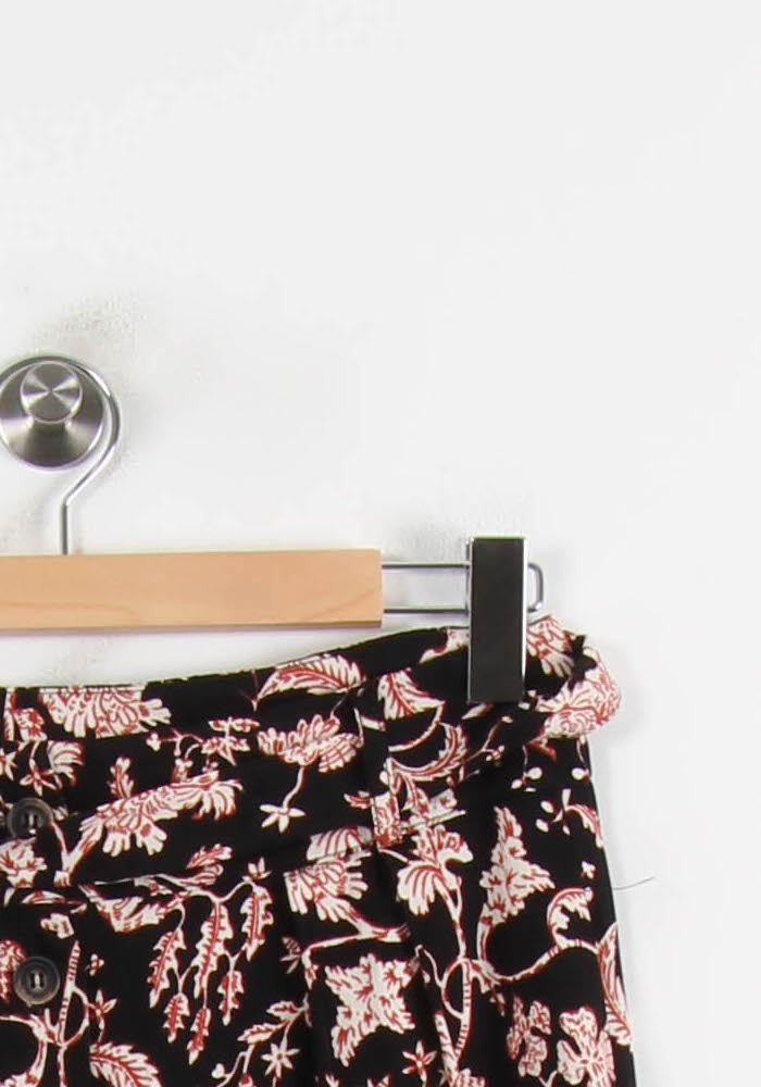 Jupe Longue Noire et Rose - Taille S/36 de la marque La Fée Maraboutée | PARAD73887 - Vendu par Paradigme - Image 3