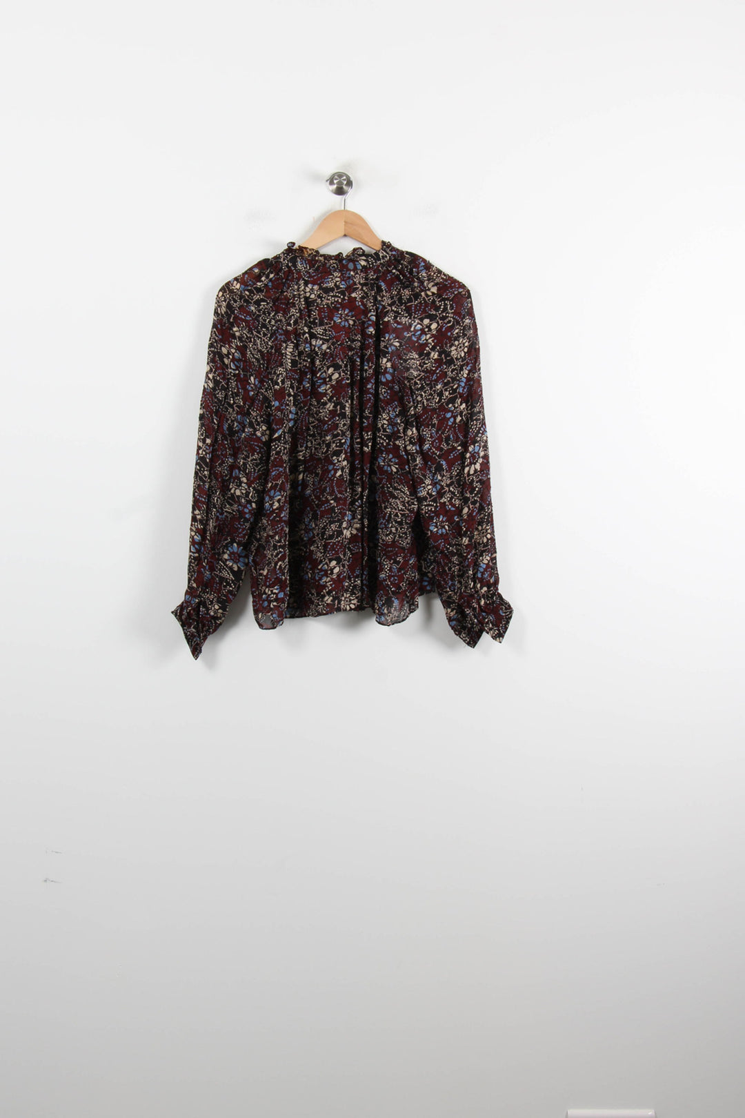 Blouse Bordeaux et Bleu - Taille M/38 de la marque ba&sh | PARAD73895 - Vendu par Paradigme - Image 4