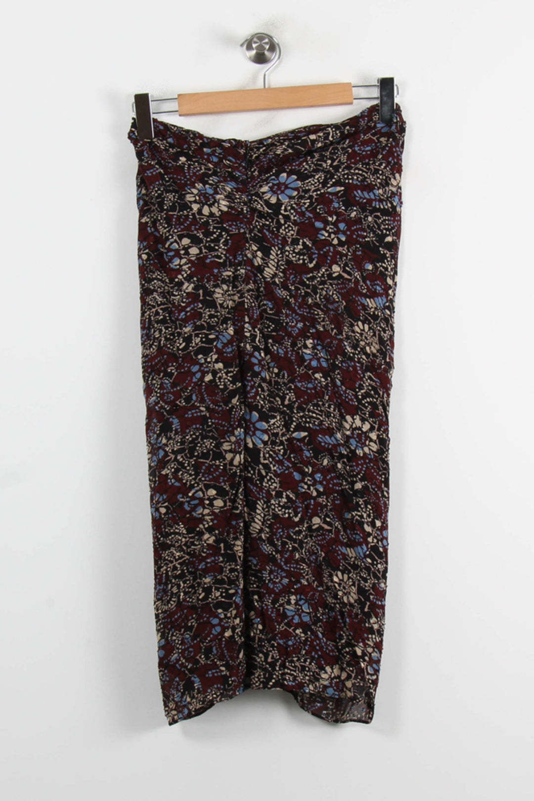Jupe Midi Bordeaux et Bleu - Taille M/38 de la marque ba&sh | PARAD73896 - Vendu par Paradigme - Image 4