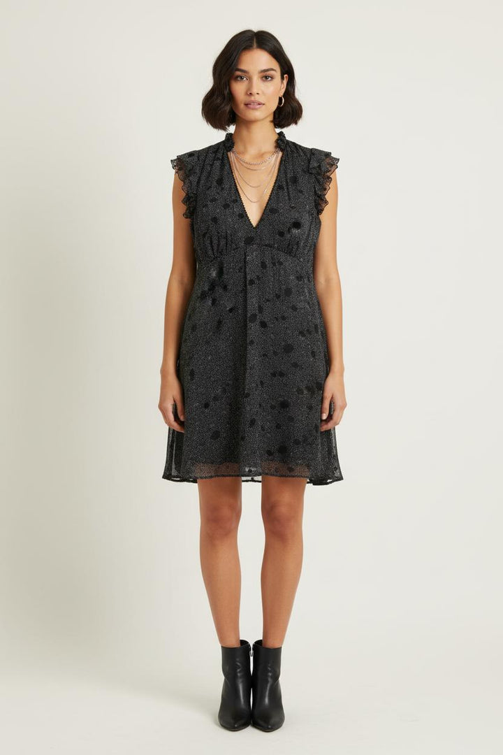 Robe Courte Noire - Taille XL/42 de la marque IKKS | PARAD73901 - Vendu par Paradigme - Image 1