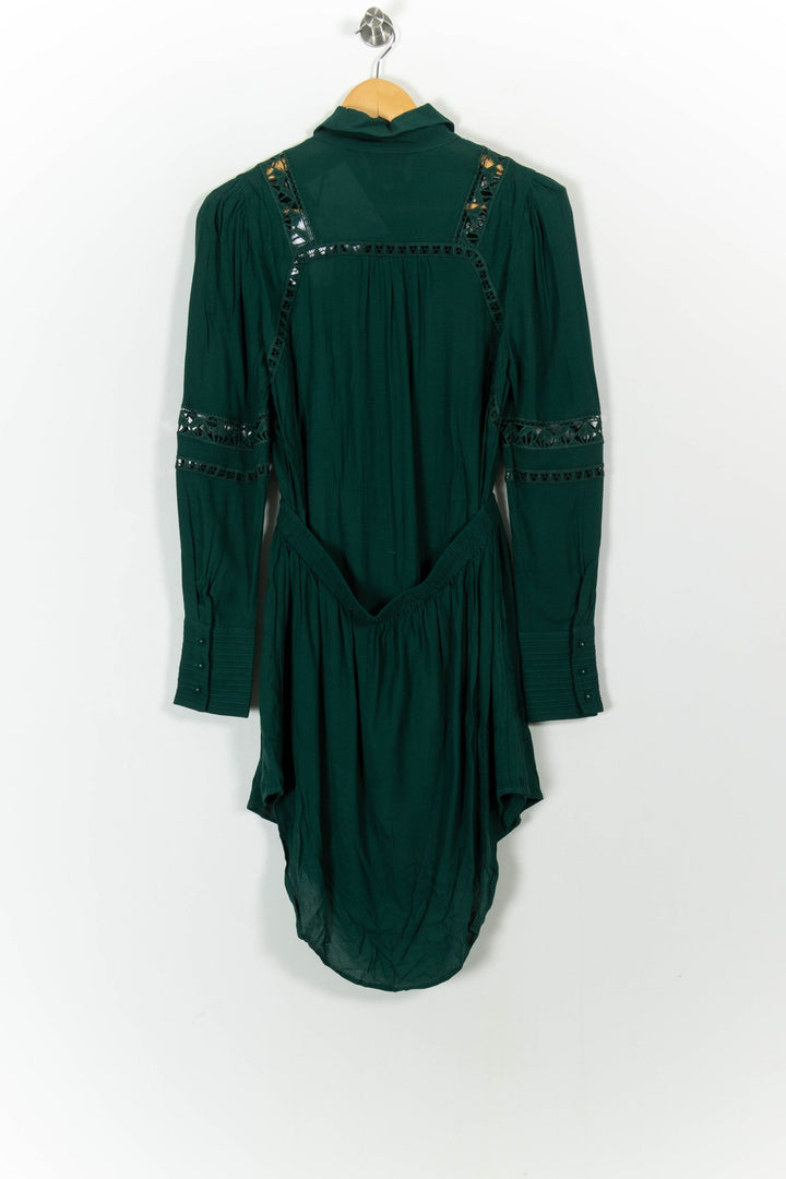 Robe Chemise Verte - Taille S/36 de la marque Bérénice | PARAD73912 - Vendu par Paradigme - Image 4