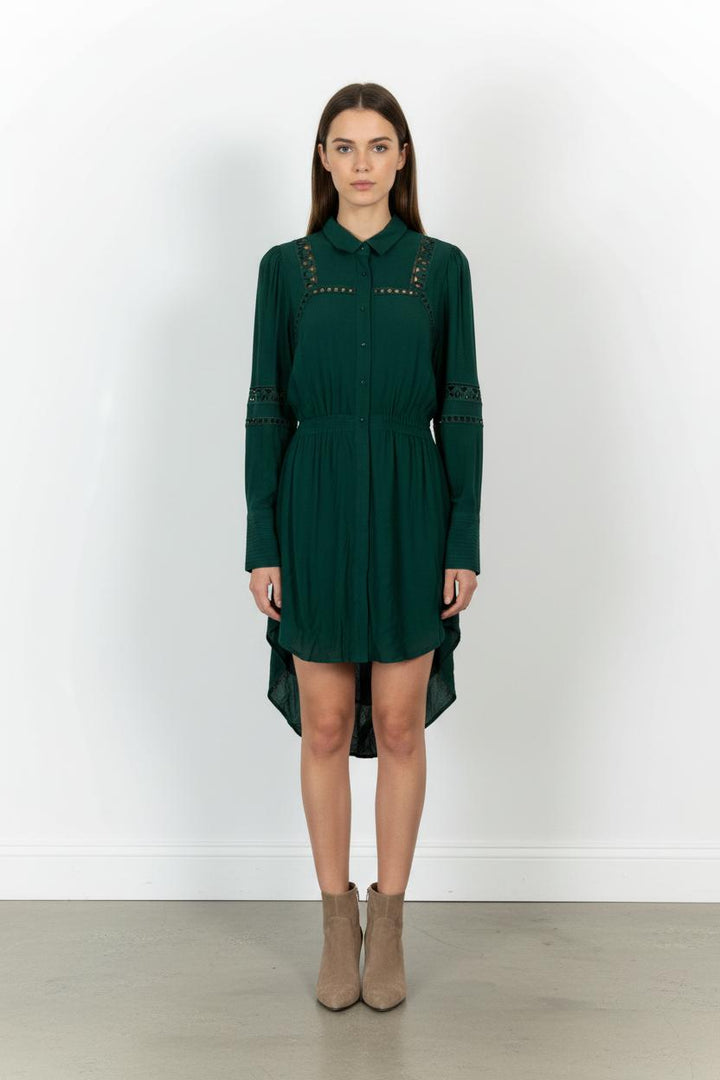 Robe Chemise Verte - Taille S/36 de la marque Bérénice | PARAD73912 - Vendu par Paradigme - Image 1