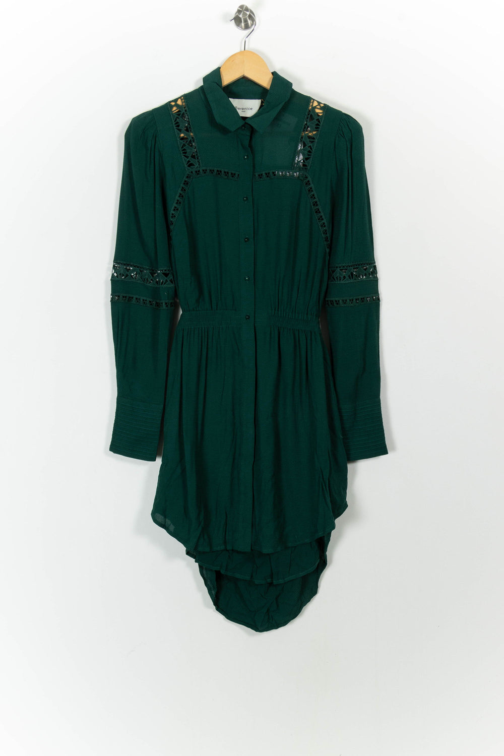 Robe Chemise Verte - Taille S/36 de la marque Bérénice | PARAD73912 - Vendu par Paradigme - Image 2