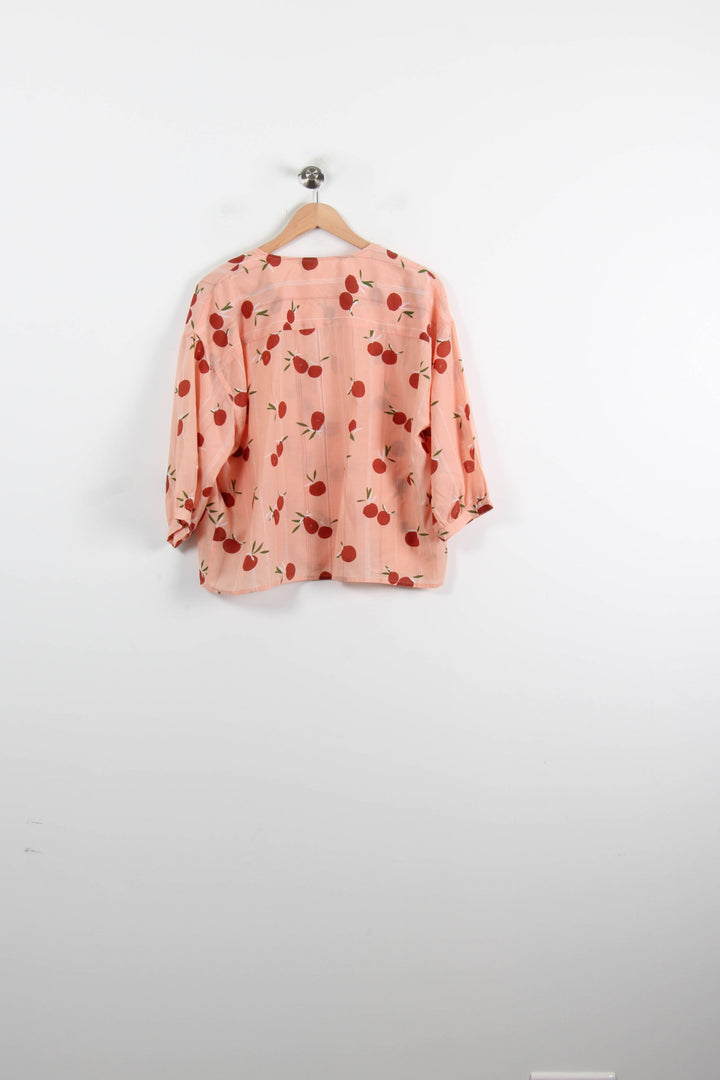 Blouse Orange et Rouge - Taille S/36 de la marque Des petits hauts | PARAD73918 - Vendu par Paradigme - Image 4