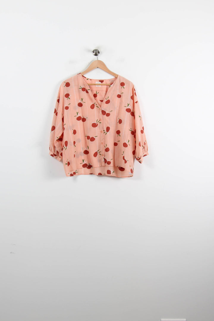 Blouse Orange et Rouge - Taille S/36 de la marque Des petits hauts | PARAD73918 - Vendu par Paradigme - Image 2