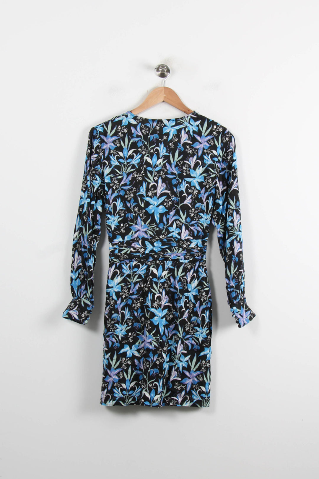 Robe Portefeuille Noire et Bleue - Taille S/36 de la marque Bérénice | PARAD73926 - Vendu par Paradigme - Image 4