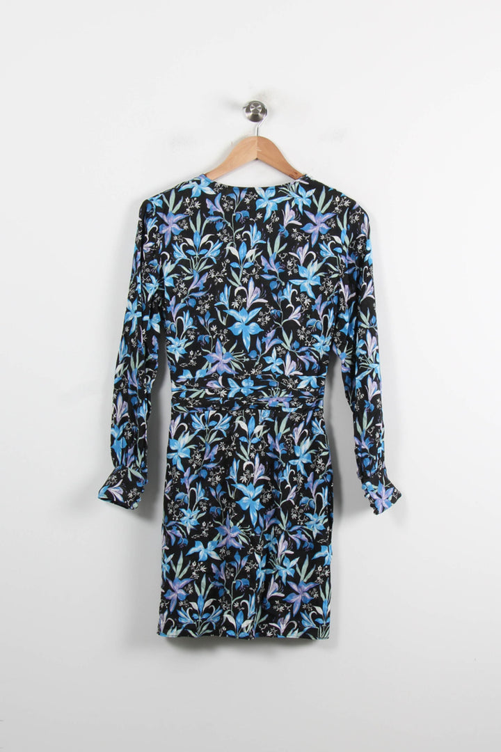 Robe Portefeuille Noire et Bleue - Taille S/36 de la marque Bérénice | PARAD73926 - Vendu par Paradigme - Image 4