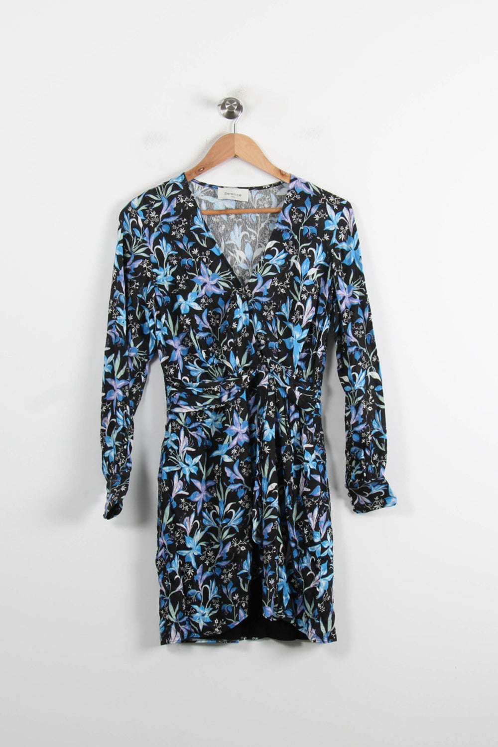 Robe Portefeuille Noire et Bleue - Taille S/36 de la marque Bérénice | PARAD73926 - Vendu par Paradigme - Image 2