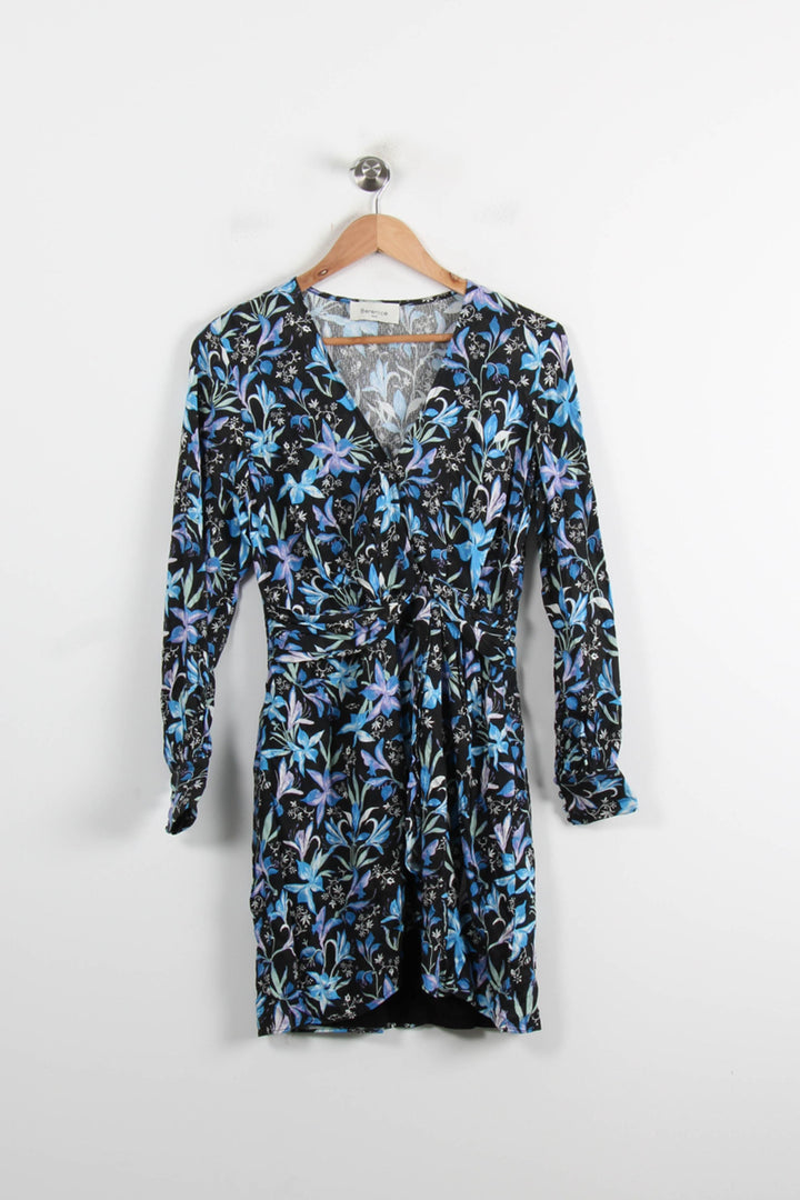Robe Portefeuille Noire et Bleue - Taille S/36 de la marque Bérénice | PARAD73926 - Vendu par Paradigme - Image 2