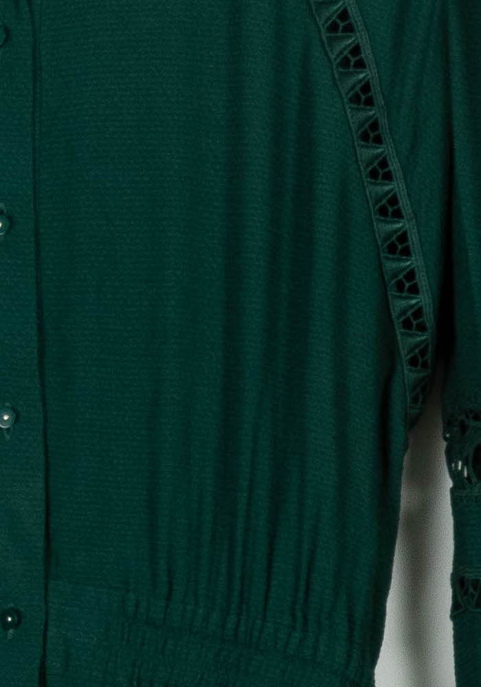 Robe Chemise Verte - Taille S/36 de la marque Bérénice | PARAD73927 - Vendu par Paradigme - Image 3