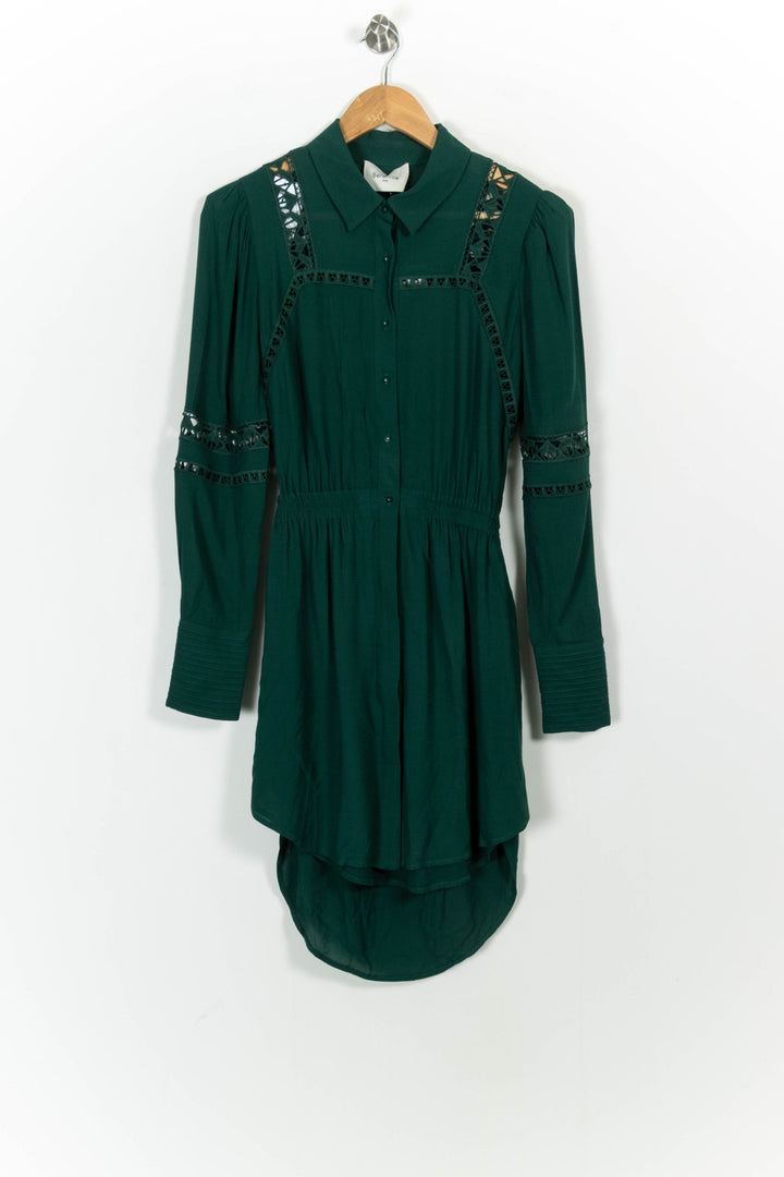 Robe Chemise Verte - Taille S/36 de la marque Bérénice | PARAD73927 - Vendu par Paradigme - Image 2