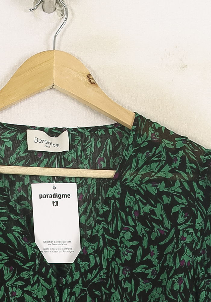 Robe Courte Verte et Noire - Taille S/36 de la marque Bérénice | PARAD73938 - Vendu par Paradigme - Image 3