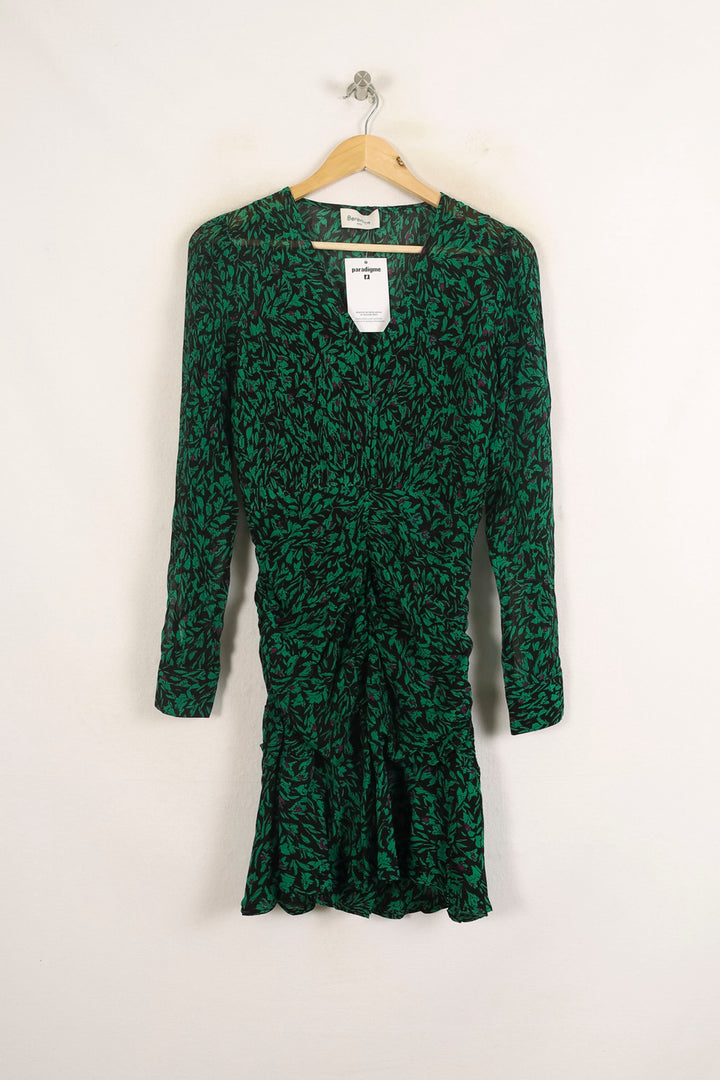 Robe Courte Verte et Noire - Taille S/36 de la marque Bérénice | PARAD73938 - Vendu par Paradigme - Image 2