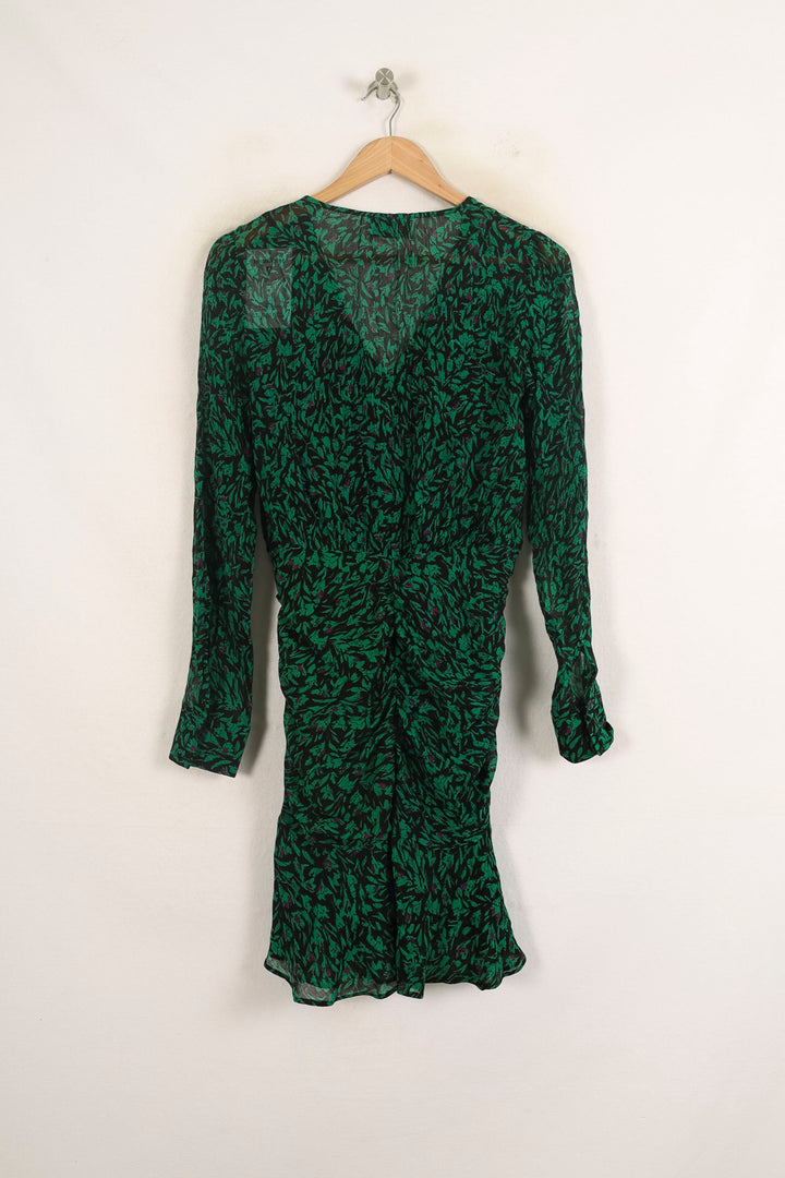 Robe Portefeuille Verte et Noire - Taille S/36 de la marque Bérénice | PARAD73939 - Vendu par Paradigme - Image 4