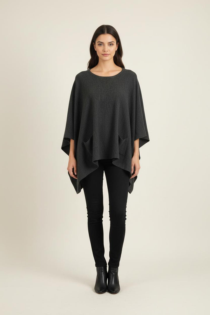 Poncho Gris - Taille S/36 de la marque Bérénice | PARAD73940 - Vendu par Paradigme - Image 1