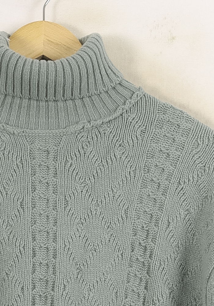 Pull Col Roulé Vert - Taille S/36 de la marque Bérénice | PARAD73943 - Vendu par Paradigme - Image 3