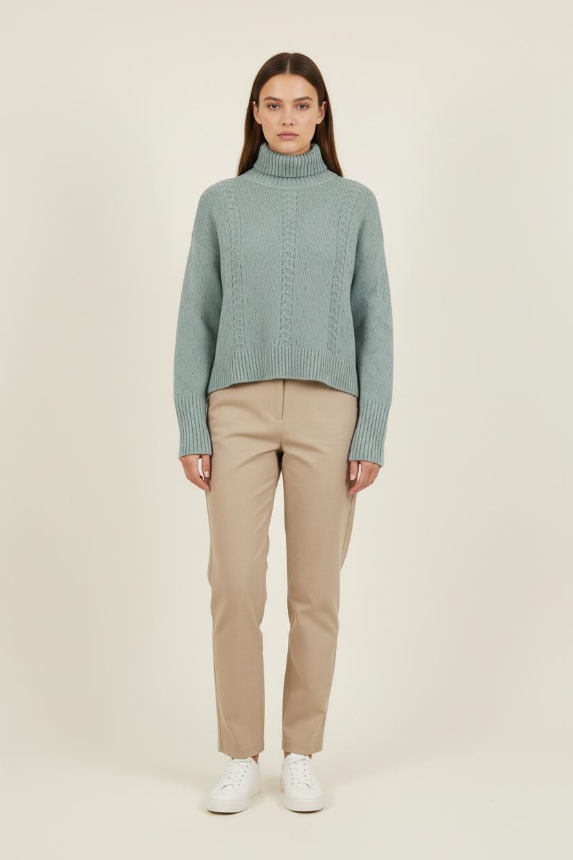 Pull Col Roulé Vert - Taille S/36 de la marque Bérénice | PARAD73943 - Vendu par Paradigme - Image 1