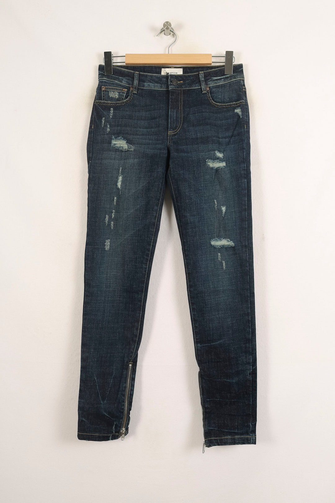 Jean Délavé Bleu - Taille S/36 de la marque Bérénice | PARAD73955 - Vendu par Paradigme - Image 2