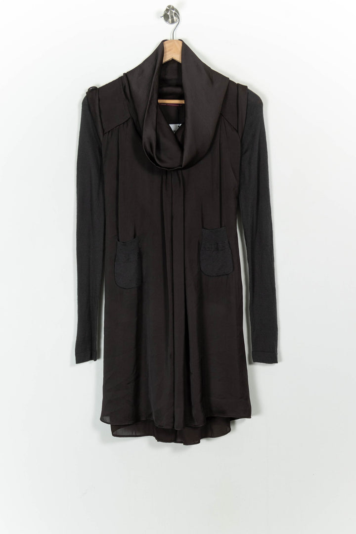 Robe Midi Marron - Taille M/38 de la marque One Step | PARAD73958 - Vendu par Paradigme - Image 2