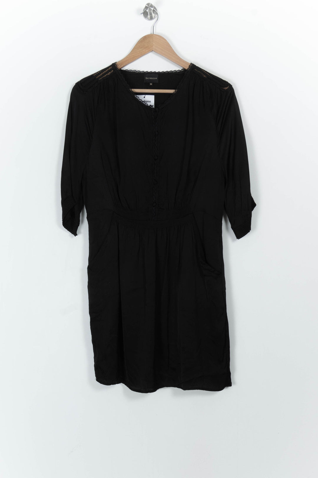 Robe Midi Noire - Taille XS/34 de la marque Bérénice | PARAD73959 - Vendu par Paradigme - Image 2