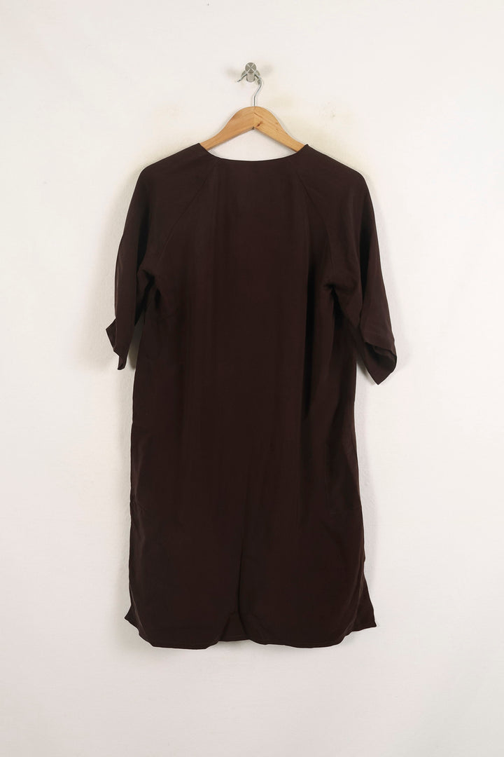 Robe Droite Marron - Taille S/36 de la marque Humanoid | PARAD73967 - Vendu par Paradigme - Image 4