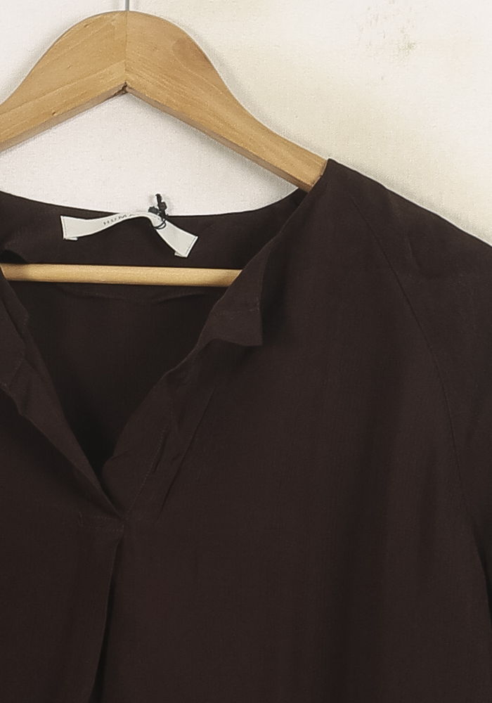 Robe Droite Marron - Taille S/36 de la marque Humanoid | PARAD73967 - Vendu par Paradigme - Image 3