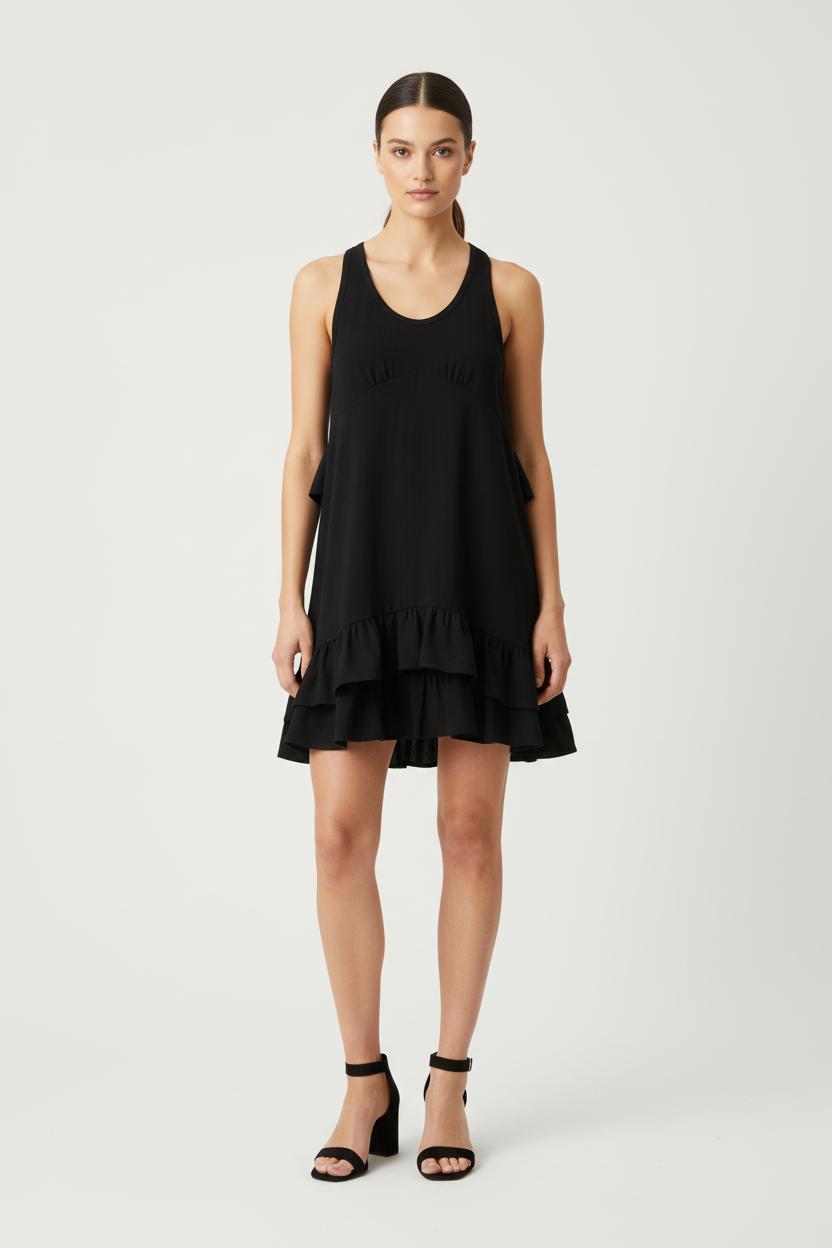 Robe Volantée Noire - Taille S/36 de la marque IRO | PARAD73970 - Vendu par Paradigme - Image 1