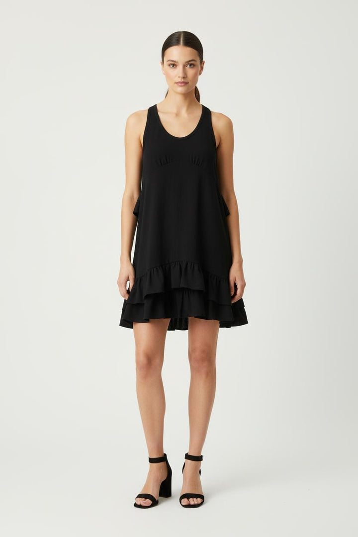 Robe Volantée Noire - Taille S/36 de la marque IRO | PARAD73970 - Vendu par Paradigme - Image 1