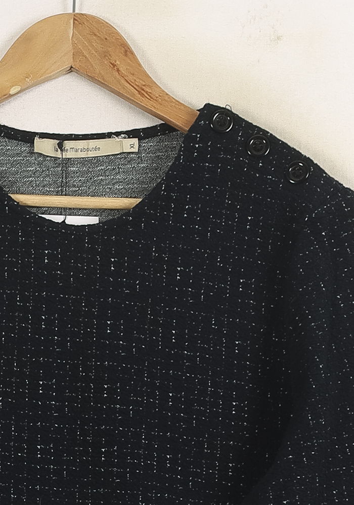 Robe Noire - Taille XL/42 de la marque La Fée Maraboutée | PARAD73984 - Vendu par Paradigme - Image 3