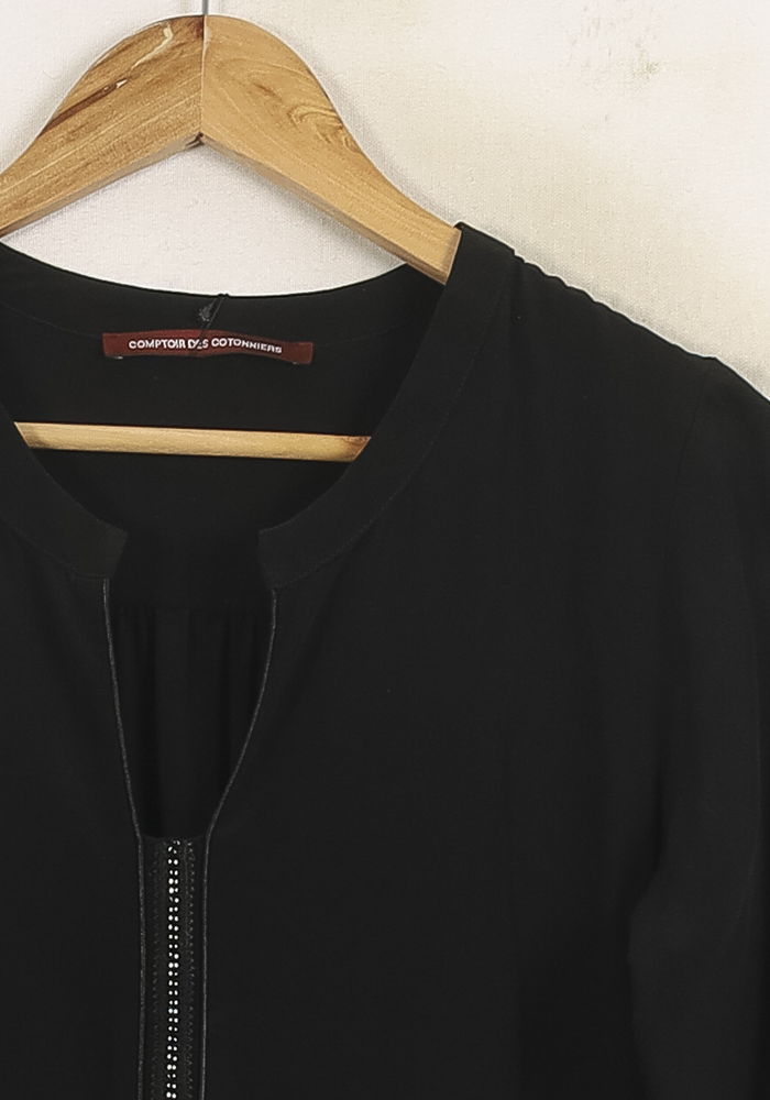Robe Midi Noire - Taille S/36 de la marque Comptoir des Cotonniers | PARAD73986 - Vendu par Paradigme - Image 3