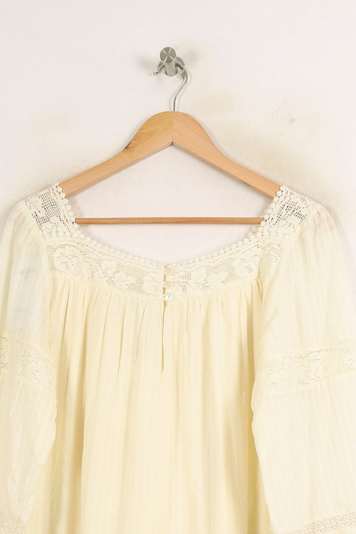Blouse Blanche - Taille M/38 de la marque Louise Misha | PARAD73992 - Vendu par Paradigme - Image 4