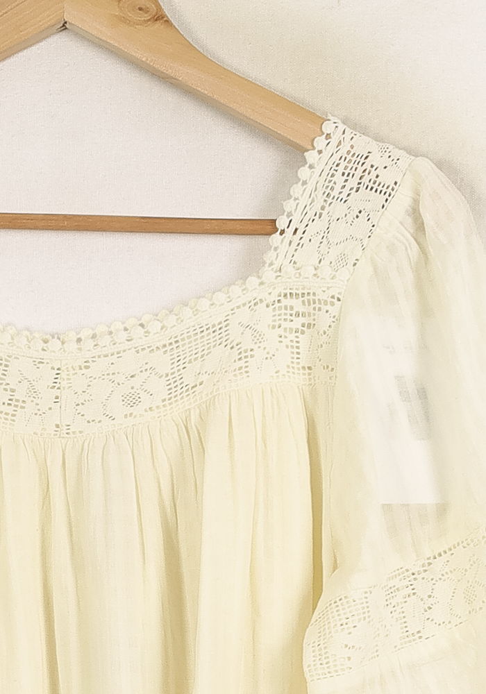 Blouse Blanche - Taille M/38 de la marque Louise Misha | PARAD73992 - Vendu par Paradigme - Image 3