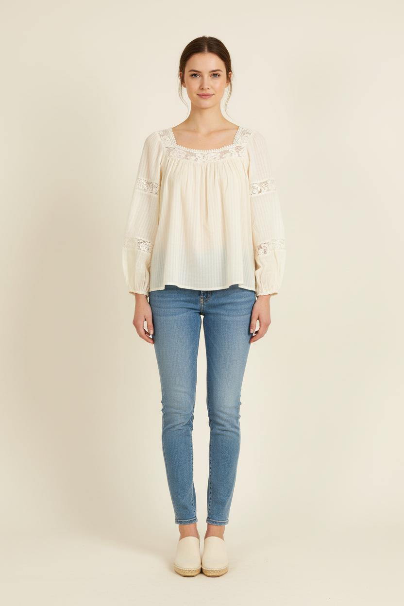 Blouse Blanche - Taille M/38 de la marque Louise Misha | PARAD73992 - Vendu par Paradigme - Image 1