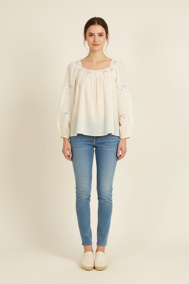 Blouse Blanche - Taille M/38 de la marque Louise Misha | PARAD73992 - Vendu par Paradigme - Image 1