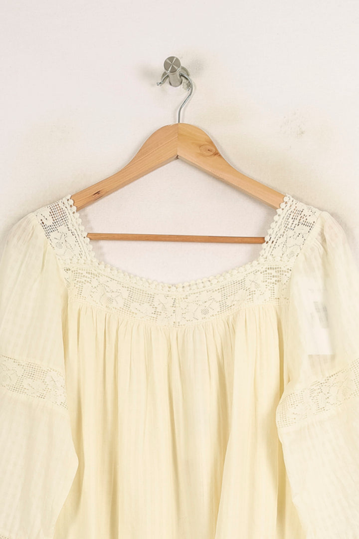 Blouse Blanche - Taille M/38 de la marque Louise Misha | PARAD73992 - Vendu par Paradigme - Image 2