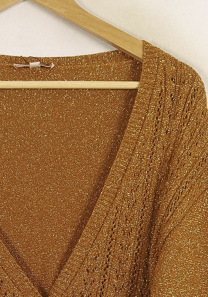 Cardigan Marron - Taille L/40 de la marque Louise Misha | PARAD73994 - Vendu par Paradigme - Image 3