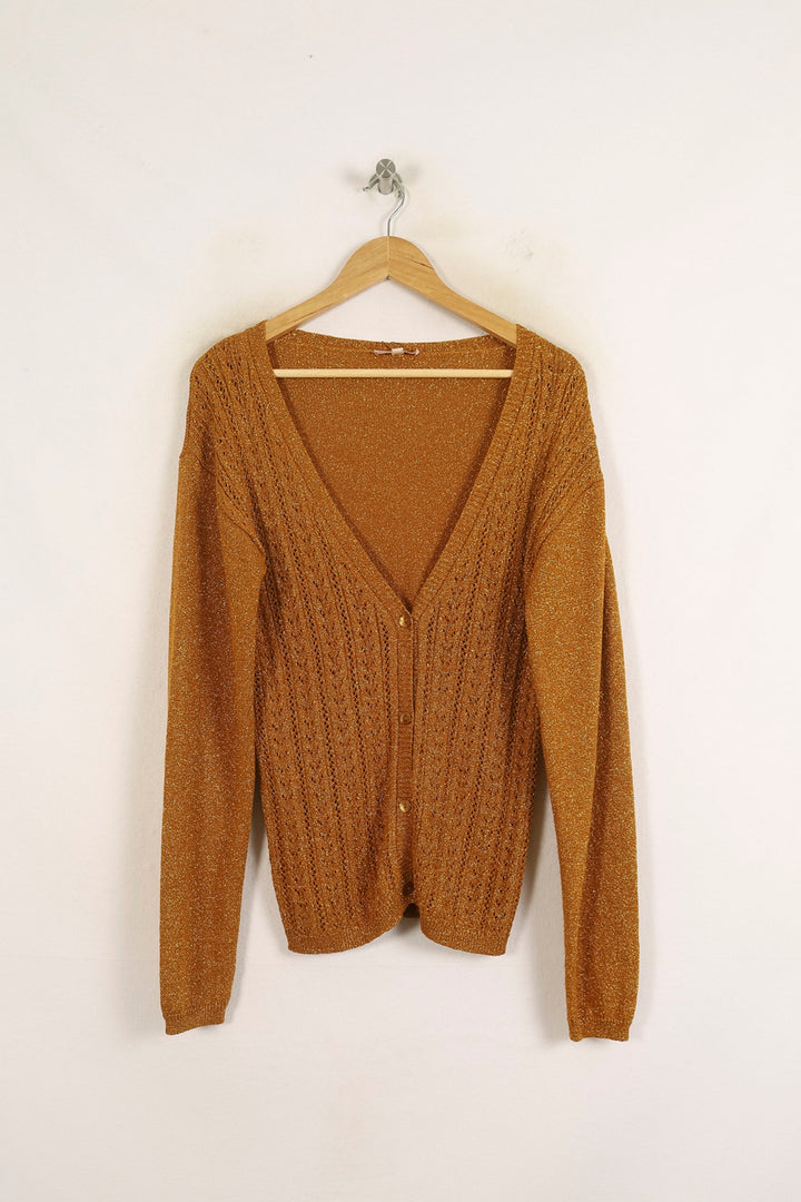 Cardigan Marron - Taille L/40 de la marque Louise Misha | PARAD73994 - Vendu par Paradigme - Image 2