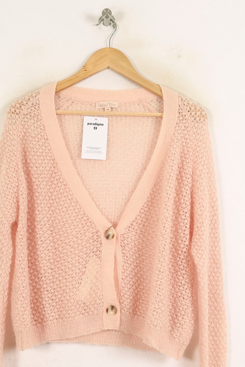Cardigan Rose - Taille M/38 de la marque Louise Misha | PARAD73995 - Vendu par Paradigme - Image 2