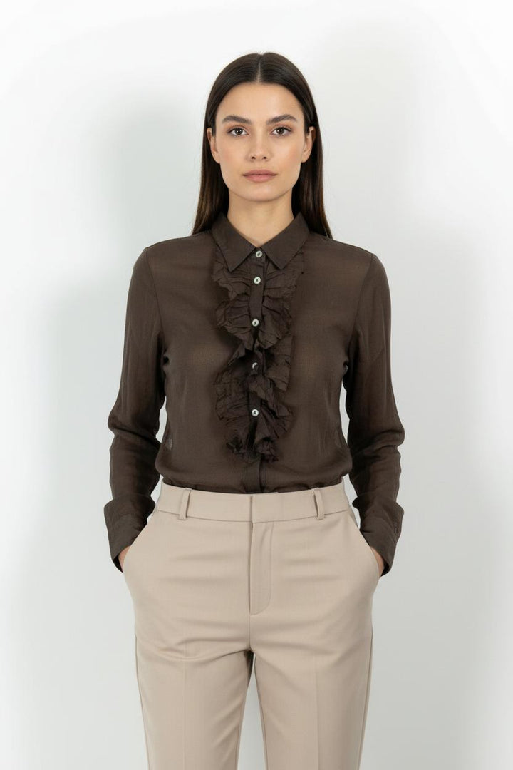Chemise Marron - Taille M/38 de la marque Pablo | PARAD7441 - Vendu par Paradigme - Image 1