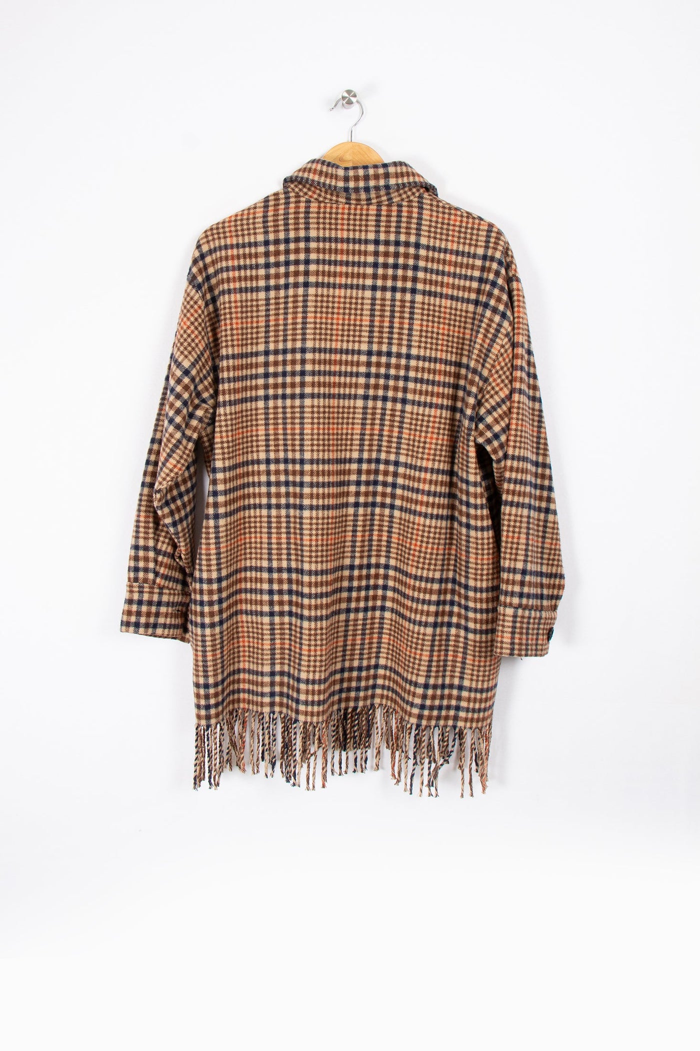 Veste chemise à carreaux en laine mélangée -  XL/42
