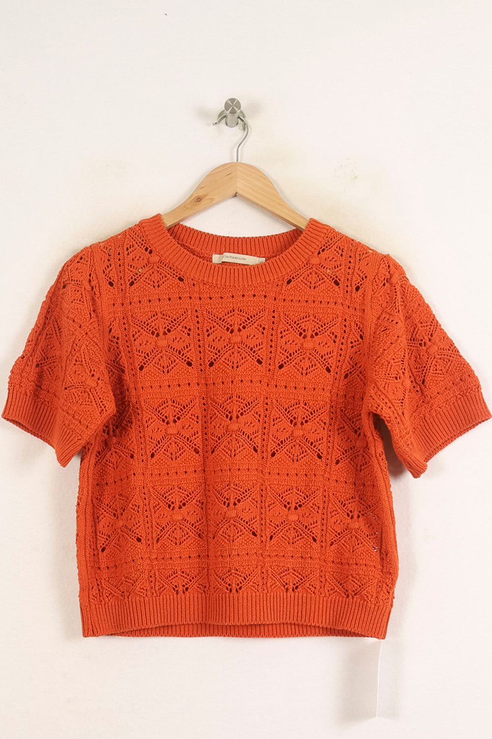 Pull Orange - Taille L/40 de la marque La Fée Maraboutée | PARAD75002 - Vendu par Paradigme - Image 2