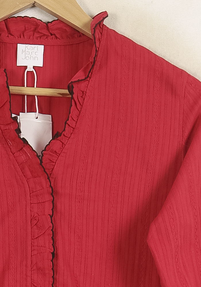 Blouse Rouge - Taille XS/34 de la marque Karl Marc John | PARAD75003 - Vendu par Paradigme - Image 3