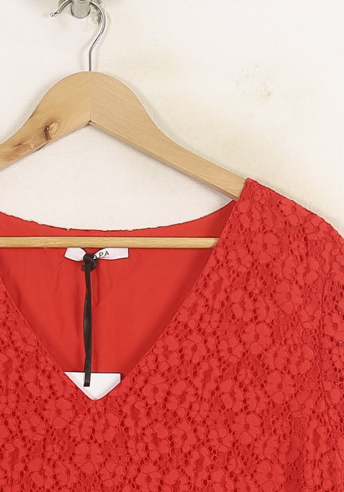 Robe Longue Rouge - Taille XXL/44 de la marque ZAPA | PARAD75004 - Vendu par Paradigme - Image 3