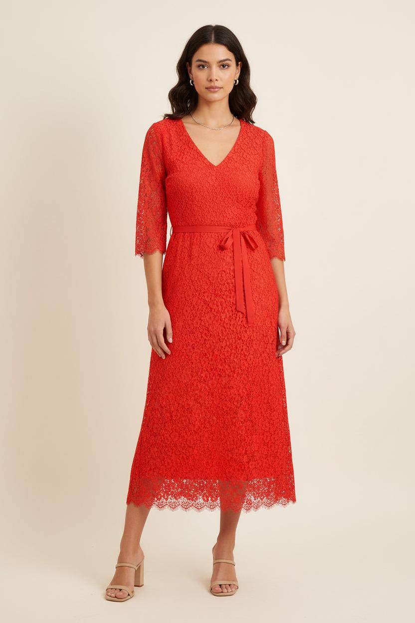 Robe Longue Rouge - Taille XXL/44 de la marque ZAPA | PARAD75004 - Vendu par Paradigme - Image 1