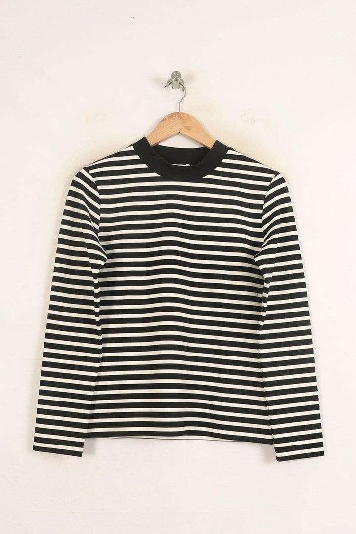 Sweatshirt Noir et Blanc - Taille M/38 de la marque Claudie Pierlot | PARAD75016 - Vendu par Paradigme - Image 2