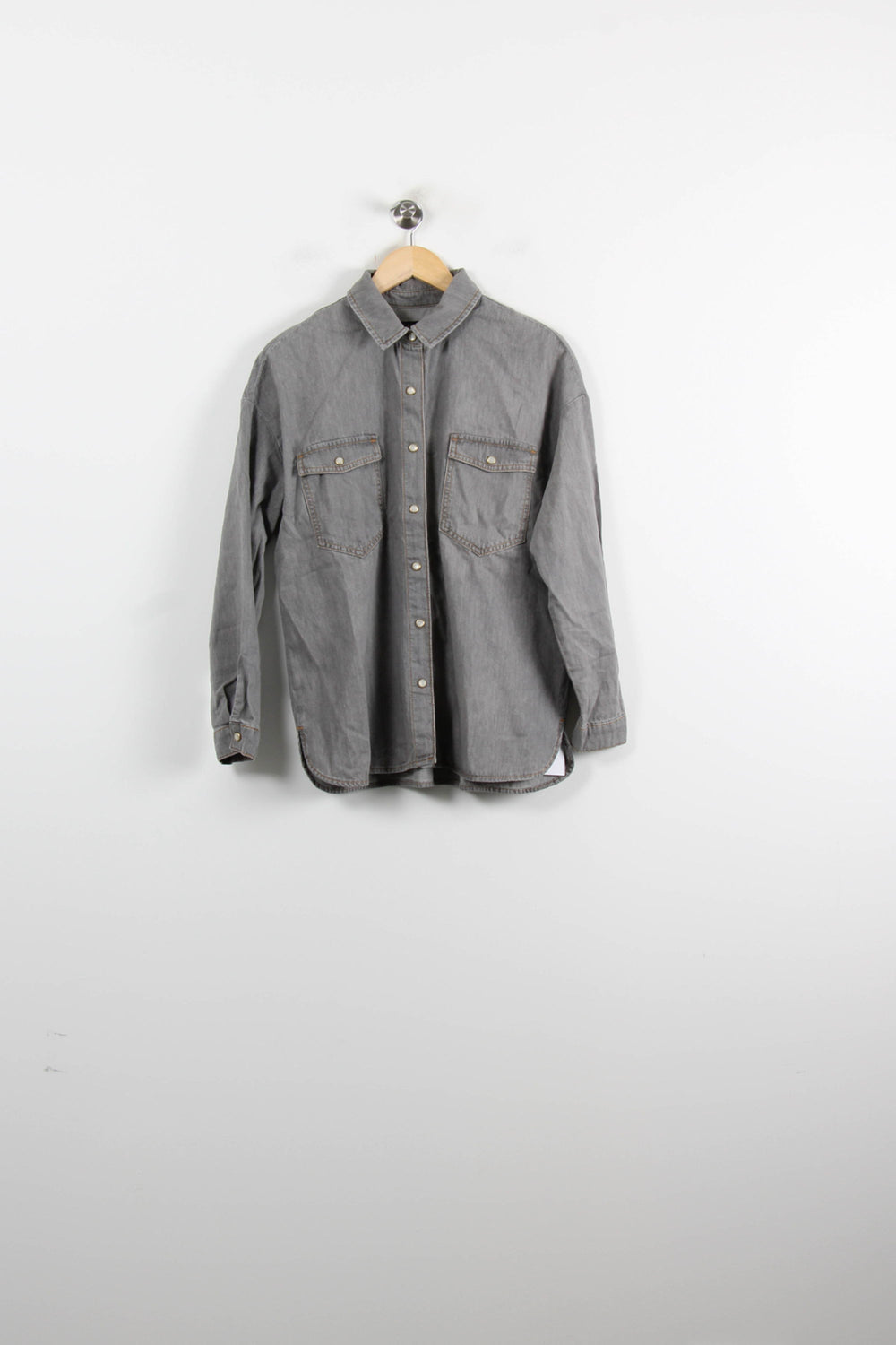 Chemise Grise - Taille M/38 de la marque Caroll | PARAD75025 - Vendu par Paradigme - Image 2
